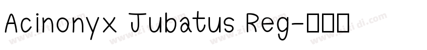 Acinonyx Jubatus Reg字体转换